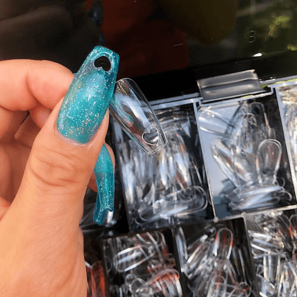 Aprés Nail Gel-X Nail Extensions - BritneyTOKYO Heart Cut Out Tips Aprés Nail Gel-X Nail Extensions - BritneyTOKYO Heart Cut Out Tips