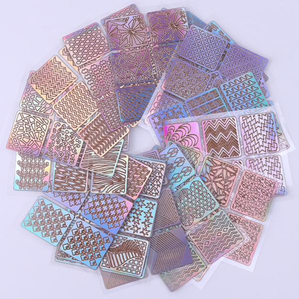 24 Sheets Nail Art Laser Hollow Stickers #39779-2-Nail Art-Universal Nail Supplies