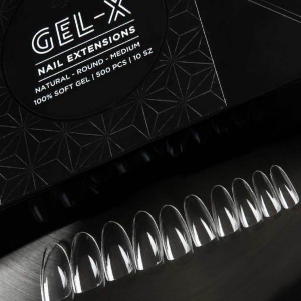 Aprés Nail Gel-X Nail Extensions - Natural Round Medium-Gel System-Universal Nail Supplies