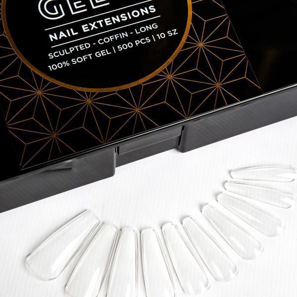 Aprés Nail Gel-X Nail Extensions - Sculpted Coffin Long-Gel System-Universal Nail Supplies