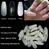 Ballerina Coffin Acrylic Nail Tips 600pcs/bag-Nail Tips-Universal Nail Supplies