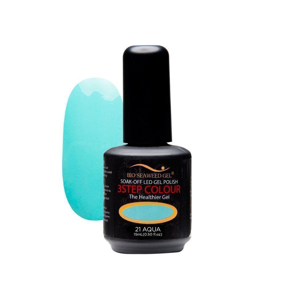 Bio Seaweed 3STEP Gel Polish Aqua #21-Gel Nail Polish + Lacquer-Universal Nail Supplies