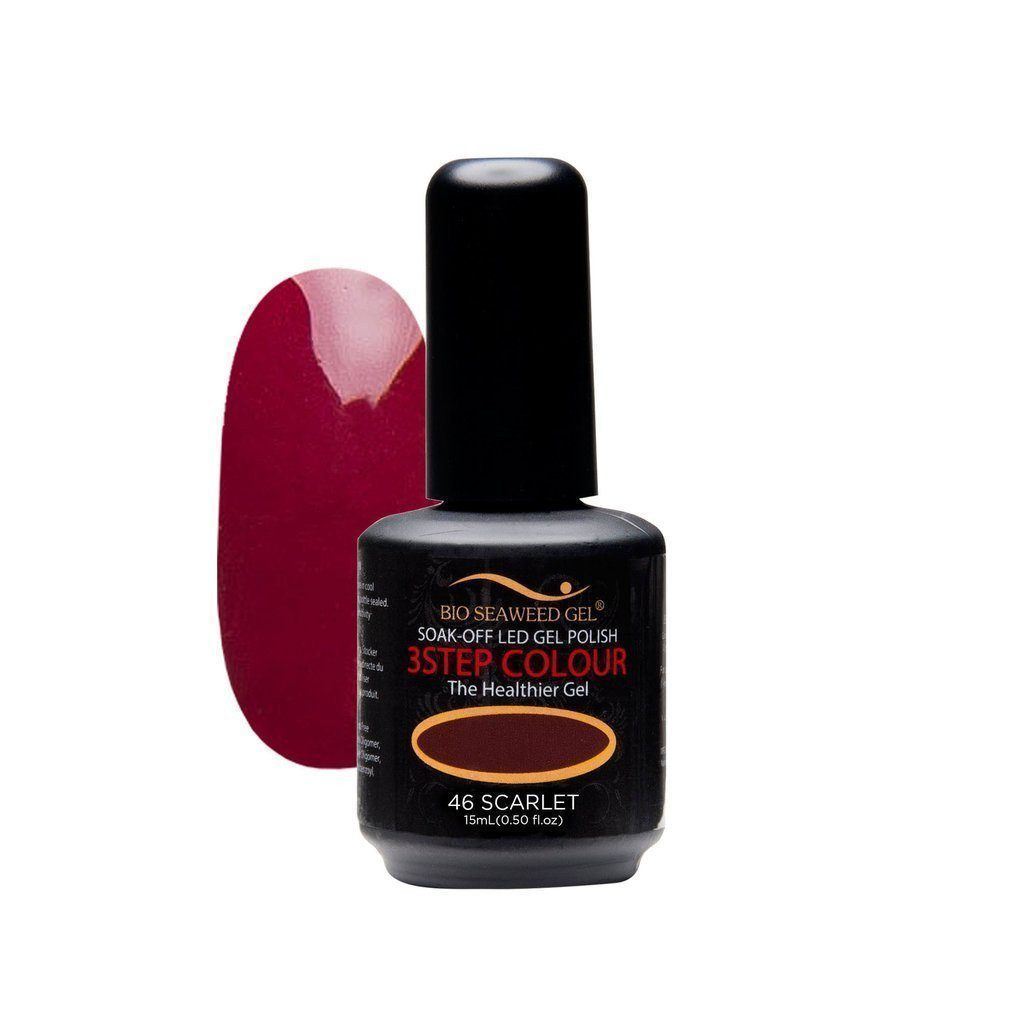 Bio Seaweed 3STEP Gel Polish Scarlet #46-Gel Nail Polish + Lacquer-Universal Nail Supplies