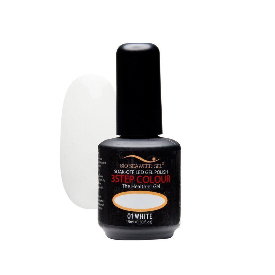 Bio Seaweed 3STEP Gel Polish White #01-Gel Nail Polish + Lacquer-Universal Nail Supplies