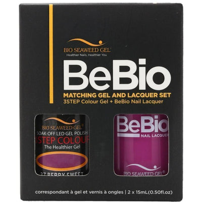 Bio Seaweed Gel Color + Matching Lacquer Berry Sweet #37-Gel Nail Polish + Lacquer-Universal Nail Supplies