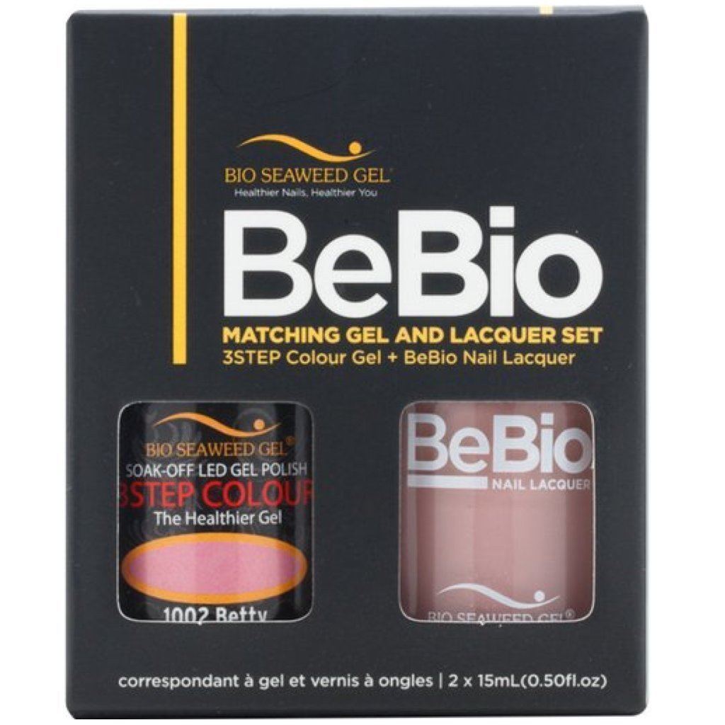 Bio Seaweed Gel Color + Matching Lacquer Betty #1002-Gel Nail Polish + Lacquer-Universal Nail Supplies