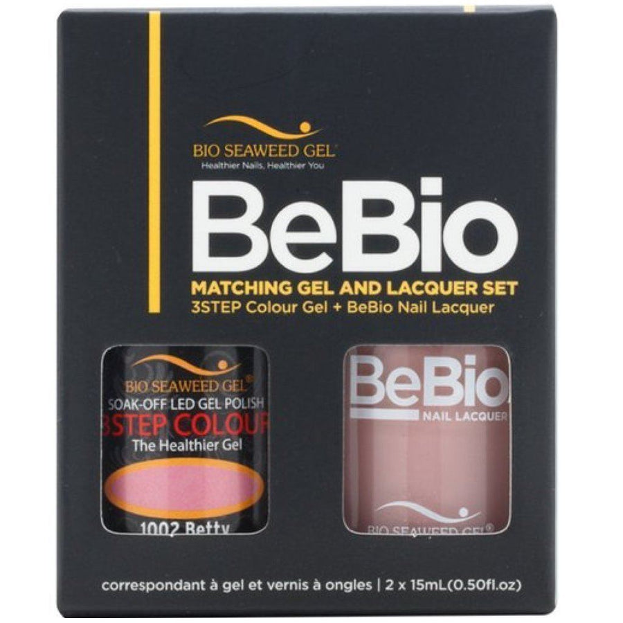Bio Seaweed Gel Color + Matching Lacquer Betty #1002-Gel Nail Polish + Lacquer-Universal Nail Supplies
