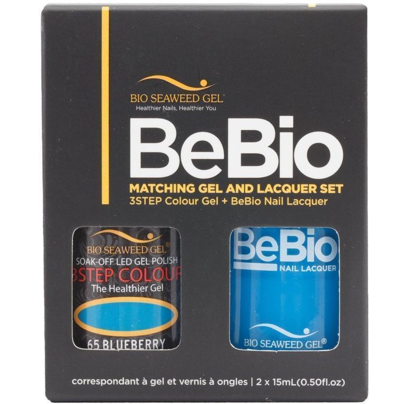 Bio Seaweed Gel Color + Matching Lacquer Blueberry #65-Gel Nail Polish + Lacquer-Universal Nail Supplies