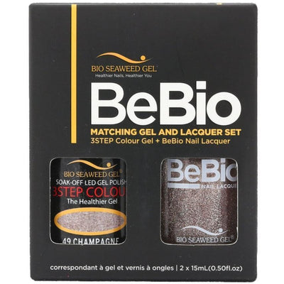 Bio Seaweed Gel Color + Matching Lacquer Champagne #49-Gel Nail Polish + Lacquer-Universal Nail Supplies