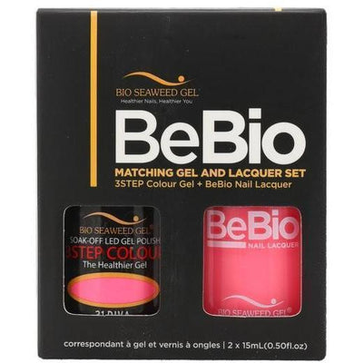 Bio Seaweed Gel Color + Matching Lacquer Diva #31-Gel Nail Polish + Lacquer-Universal Nail Supplies