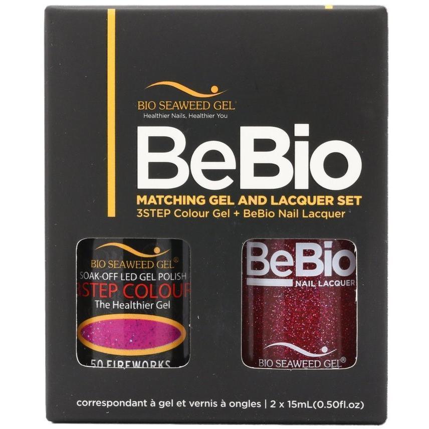 Bio Seaweed Gel Color + Matching Lacquer Fireworks #50-Gel Nail Polish + Lacquer-Universal Nail Supplies