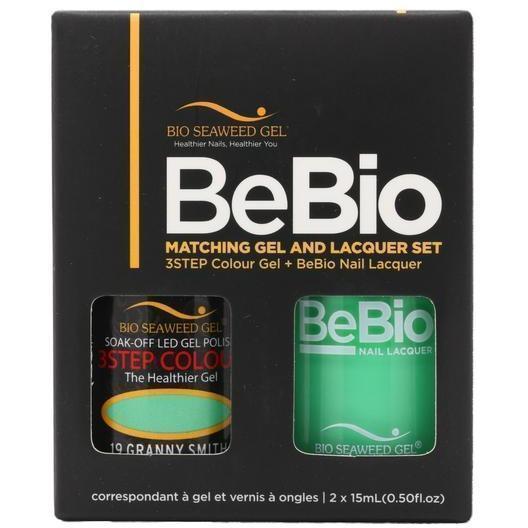 Bio Seaweed Gel Color + Matching Lacquer Granny Smith #19-Gel Nail Polish + Lacquer-Universal Nail Supplies