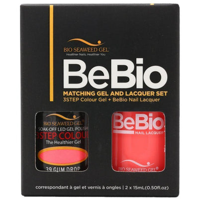 Bio Seaweed Gel Color + Matching Lacquer Gum Drop #39-Gel Nail Polish + Lacquer-Universal Nail Supplies