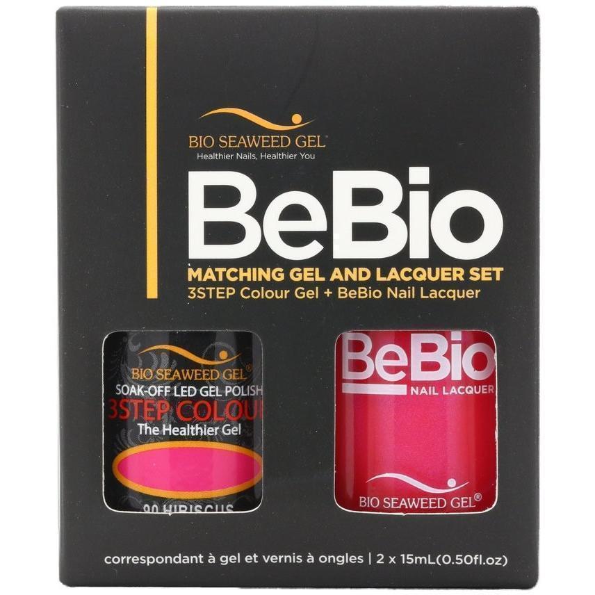 Bio Seaweed Gel Color + Matching Lacquer Hibiscus #90-Gel Nail Polish + Lacquer-Universal Nail Supplies