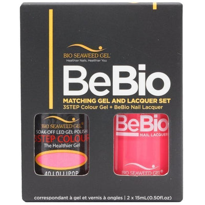 Bio Seaweed Gel Color + Matching Lacquer Lollipop #40-Gel Nail Polish + Lacquer-Universal Nail Supplies