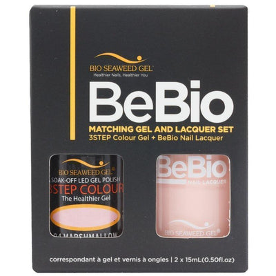 Bio Seaweed Gel Color + Matching Lacquer Marshmallow #04-Gel Nail Polish + Lacquer-Universal Nail Supplies