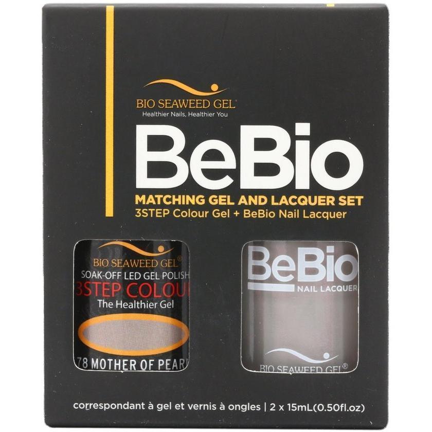 Bio Seaweed Gel Color + Matching Lacquer Mother of Pearl #78-Gel Nail Polish + Lacquer-Universal Nail Supplies