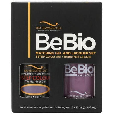 Bio Seaweed Gel Color + Matching Lacquer Passion #42-Gel Nail Polish + Lacquer-Universal Nail Supplies