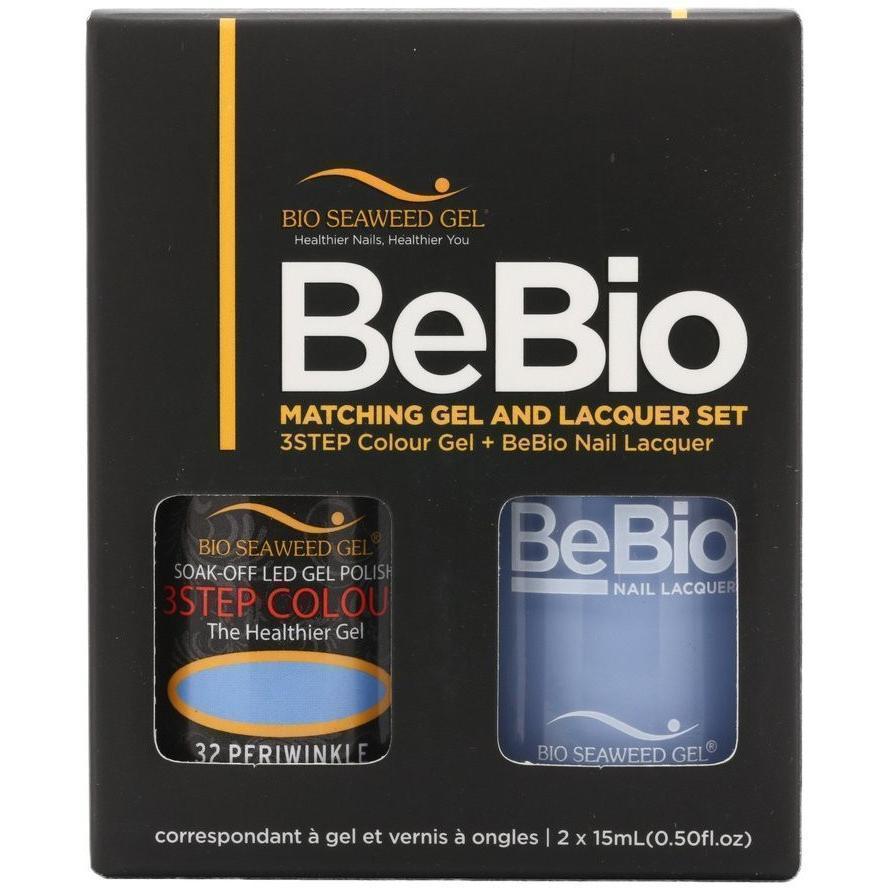 Bio Seaweed Gel Color + Matching Lacquer Periwinkle #32-Gel Nail Polish + Lacquer-Universal Nail Supplies