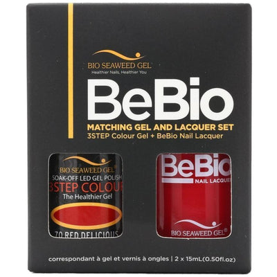 Bio Seaweed Gel Color + Matching Lacquer Red Delicious #70-Gel Nail Polish + Lacquer-Universal Nail Supplies
