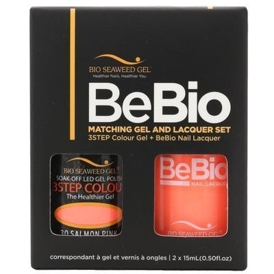 Bio Seaweed Gel Color + Matching Lacquer Salmon Pink #30-Gel Nail Polish + Lacquer-Universal Nail Supplies