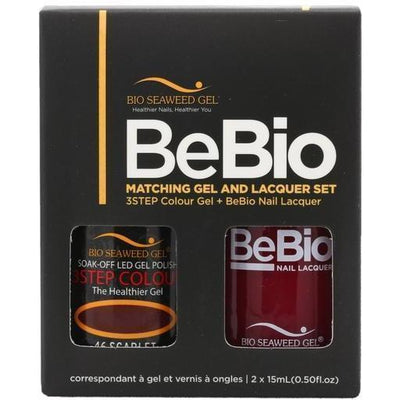 Bio Seaweed Gel Color + Matching Lacquer Scarlet #46-Gel Nail Polish + Lacquer-Universal Nail Supplies