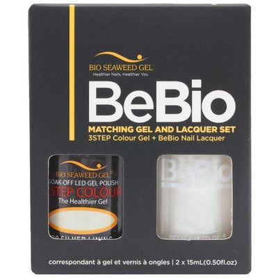 Bio Seaweed Gel Color + Matching Lacquer Silver Lining #28-Gel Nail Polish + Lacquer-Universal Nail Supplies