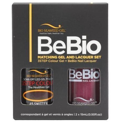 Bio Seaweed Gel Color + Matching Lacquer Smitten #45-Gel Nail Polish + Lacquer-Universal Nail Supplies