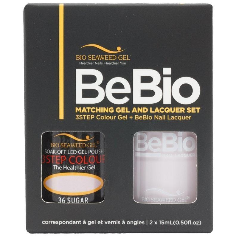 Bio Seaweed Gel Color + Matching Lacquer Sugar #36-Gel Nail Polish + Lacquer-Universal Nail Supplies