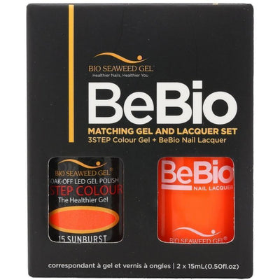 Bio Seaweed Gel Color + Matching Lacquer Sunburst #15-Gel Nail Polish + Lacquer-Universal Nail Supplies