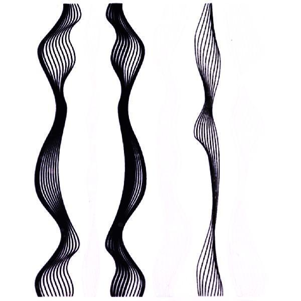 Born Pretty - 3D Nail Sticker Lines Black #41287-2-Gel Nail Polish-Universal Nail Supplies