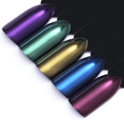 Born Pretty - Chrome Effect Shimmer Set of 5 Colors #30290-Gel Nail Polish-Universal Nail Supplies