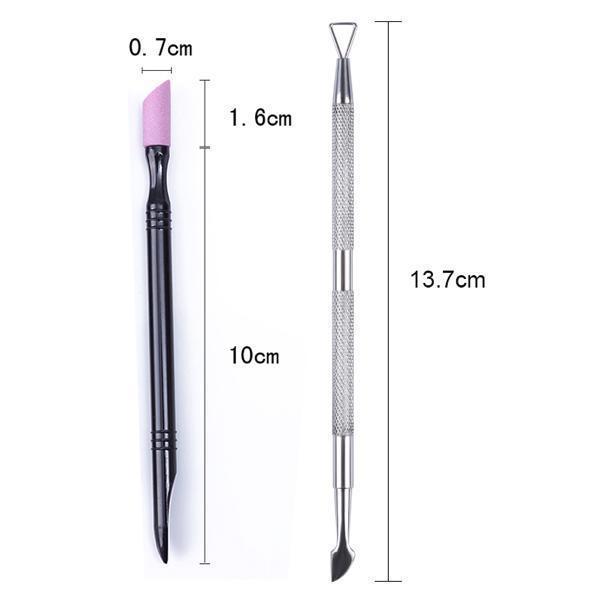 Born Pretty - Duo Gel Remover & Cuticle Pusher (#36321 + #41599)-Nail Tools-Universal Nail Supplies