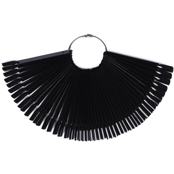 Born Pretty - False Nail Tips Black Color Card #38825-Nail Tools-Universal Nail Supplies