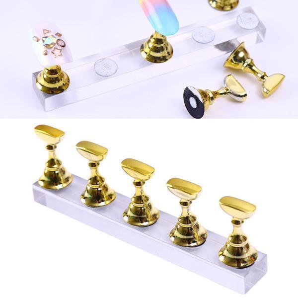 Born Pretty - False Nail Tips Gold Display Holder #40861-Nail Tools-Universal Nail Supplies