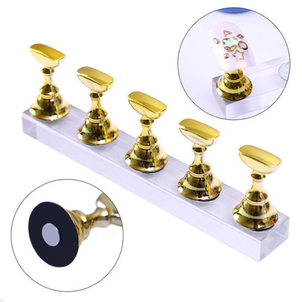 Born Pretty - False Nail Tips Gold Display Holder #40861-Nail Tools-Universal Nail Supplies