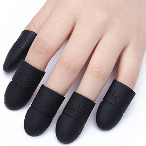 Born Pretty - Gel Polish Remover Black Silicone Wrap 10 pcs #35368-1-Gel Nail Polish-Universal Nail Supplies