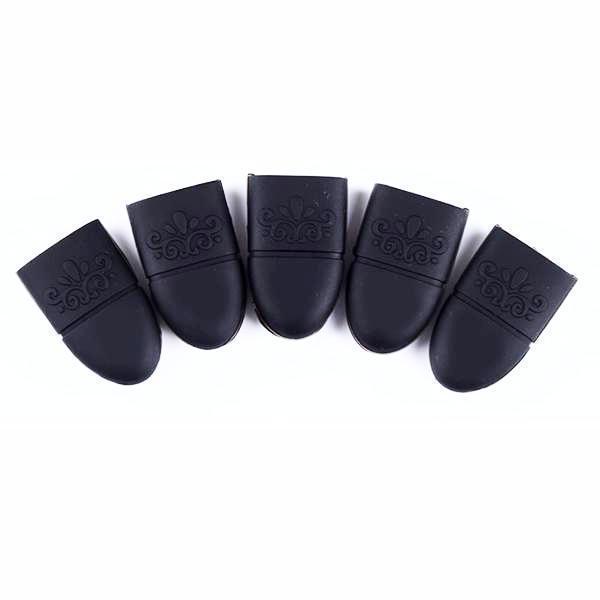 Born Pretty - Gel Polish Remover Black Silicone Wrap 10 pcs #35368-1-Gel Nail Polish-Universal Nail Supplies