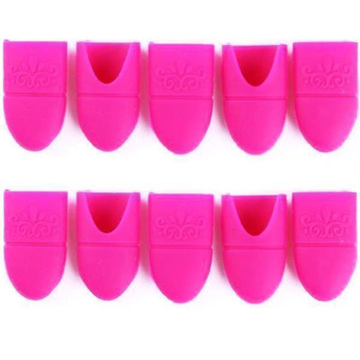 Born Pretty - Gel Polish Remover Pink Silicone Wrap 10 pcs #39658-4-Gel Nail Polish-Universal Nail Supplies