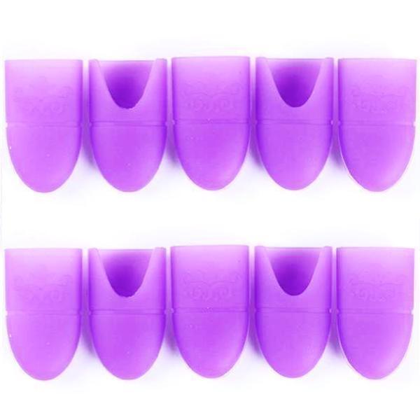 Born Pretty - Gel Polish Remover Purple Silicone Wrap 10 pcs #39658-2-Gel Nail Polish-Universal Nail Supplies