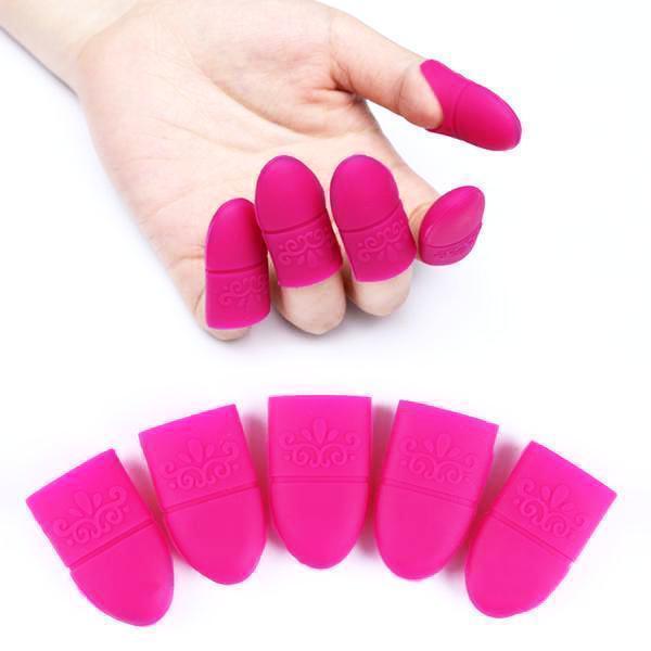 Born Pretty - Gel Polish Remover Red Silicone Wrap 10 pcs #39658-3-Gel Nail Polish-Universal Nail Supplies