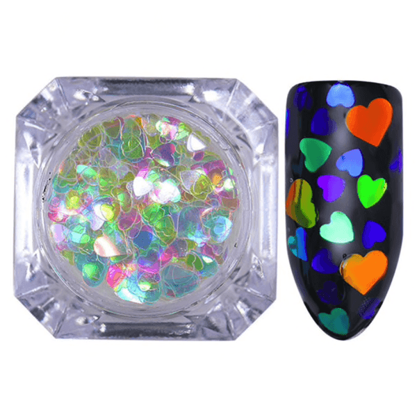 Born Pretty - Nail Art Flakes Heart Shape #40733-Gel Nail Polish-Universal Nail Supplies
