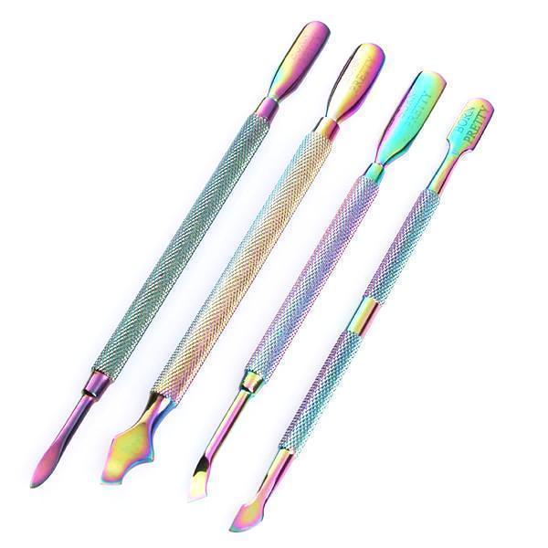 Born Pretty - Rainbow Cuticle Pushers Set of 4