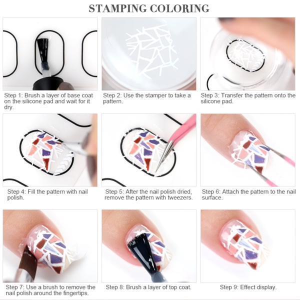 Born Pretty - Silicone Stamping Mat with box #39626 + #38424-Gel Nail Polish-Universal Nail Supplies