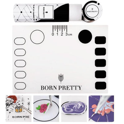 Born Pretty - Silicone Stamping Mat with box #39626 + #38424-Gel Nail Polish-Universal Nail Supplies