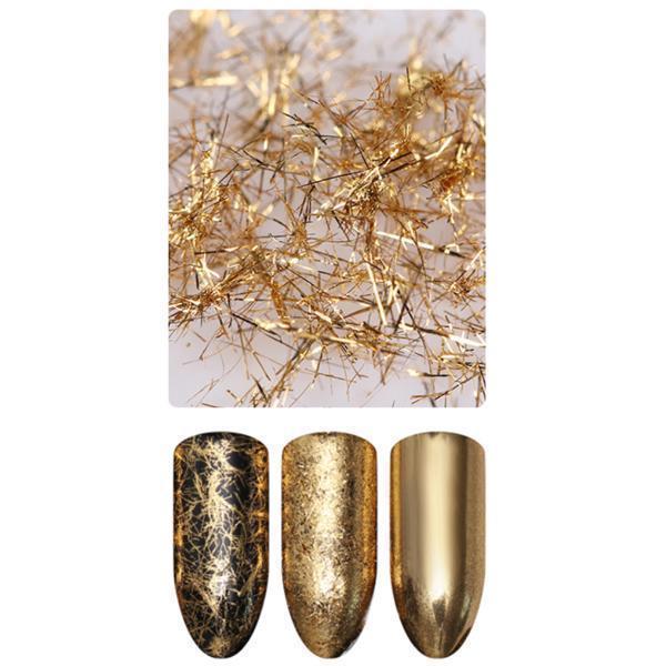 Born Pretty - Silver & Gold Nail Stripe Wire Set of 2 #42596-Gel Nail Polish-Universal Nail Supplies