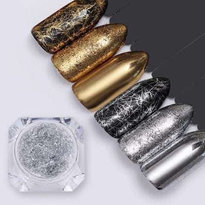 Born Pretty - Silver & Gold Nail Stripe Wire Set of 2 #42596-Gel Nail Polish-Universal Nail Supplies