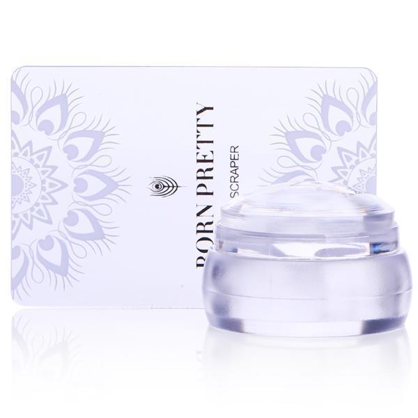 Born Pretty - Small Clear Jelly Stamper + Nail Scraper #31184 + #22140-Gel Nail Polish-Universal Nail Supplies