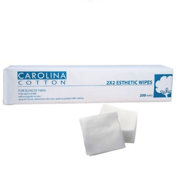 Carolina Cotton 2x2 Esthetic Wipes 200 ct-Nail Tools-Universal Nail Supplies