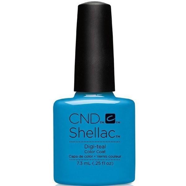 CND Creative Nail Design Shellac - Digi-teal-Gel Nail Polish-Universal Nail Supplies